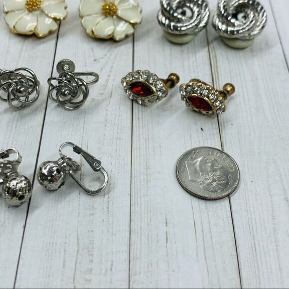 VTG Clip On Earring Lot - Picture 4 of 5